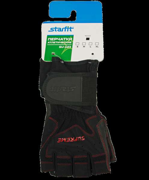 Перчатки атлетические SU-123, черные в Сочи фото 7