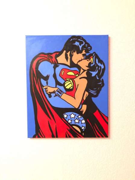 Картина супермен и чудоженщина в Саранске фото 3