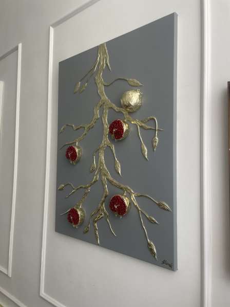 Картина -панно «Гранатовая ветвь»