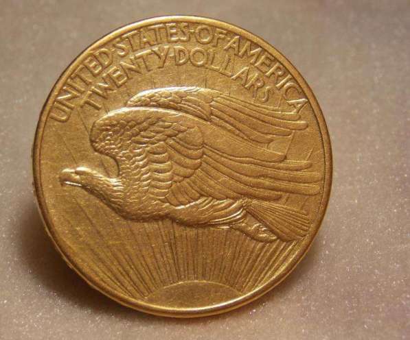 Золотая монета номиналом в 20 $ США в Москве фото 3
