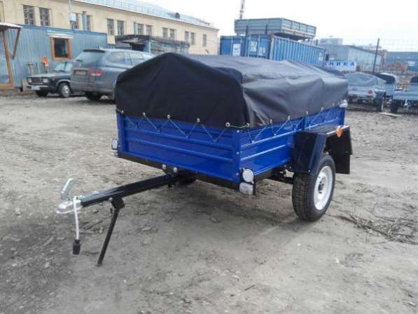 Прицеп для легкового автомобиля 1800х1250 в комплекте с тентом и дугами в Москве