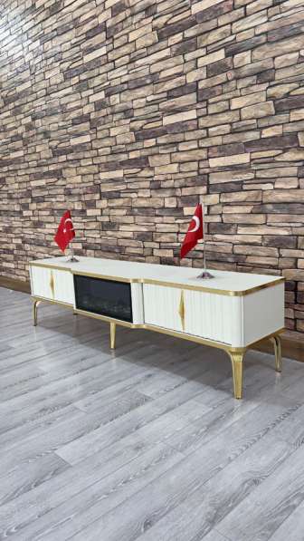 Тв тумба с камином в Москве фото 4