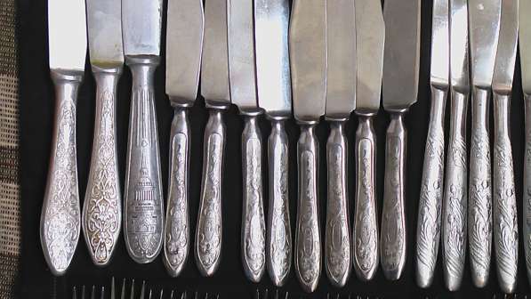 Столовые приборы СССР вилки ложки ножи серп и молот в Саратове фото 16