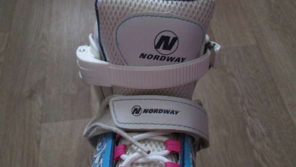 Фигурные раздвижные коньки nordway для девочек размер 34-37 в Москве фото 3