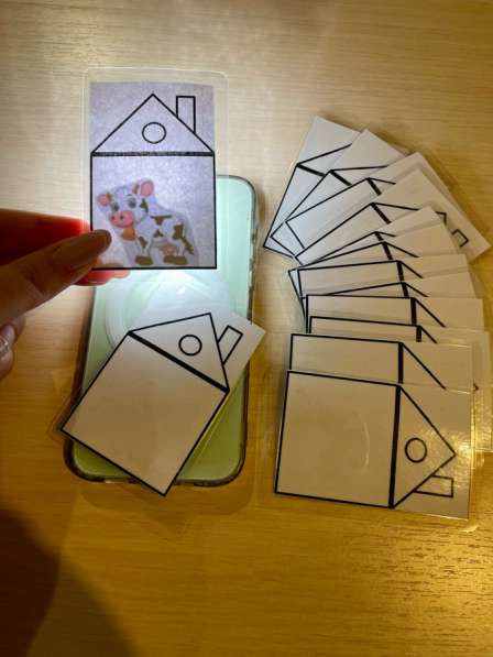 Набор карточек для игры с фонариком 6 видов в Екатеринбурге