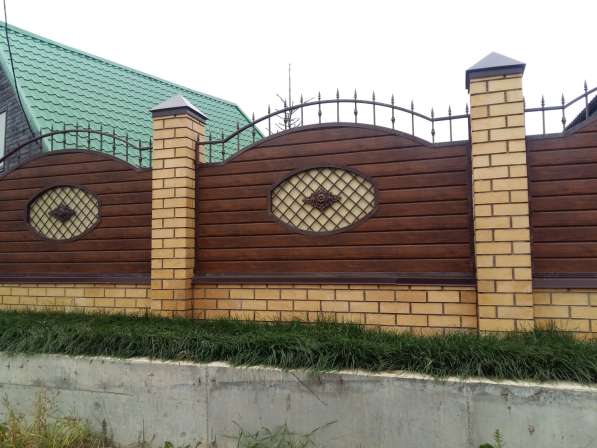 Забор из сайдинга в Казани фото 4