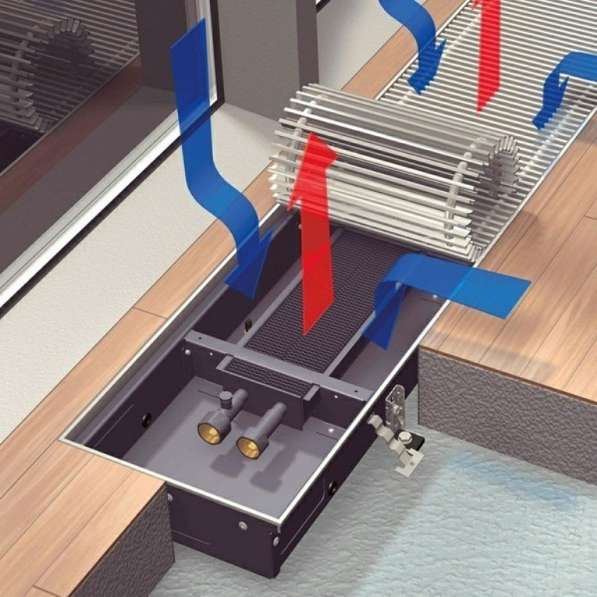 Внутрипольный конвекторы встраиваемые в пол в фото 5