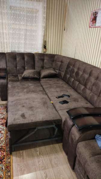 Комплект угловой диван с креслом