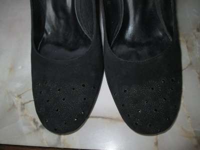 Чёрные замшевые туфли (ФРГ) р.38 Mascotte в Краснодаре фото 5