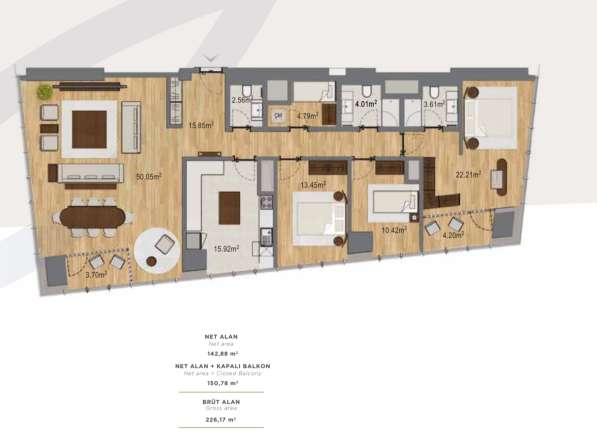 4-к. квартира 226м² Турция, Стамбул, Шишли в фото 10