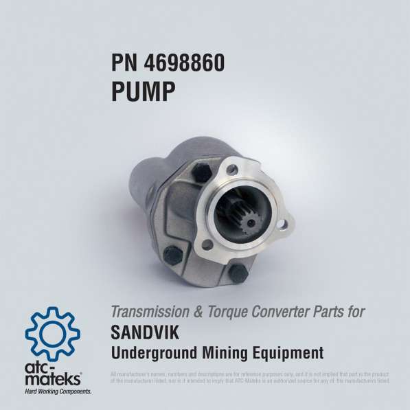 Насос 4698860 на КПП Sandvik в Челябинске