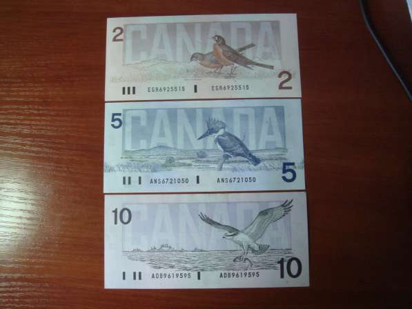 Канада долларов 1986-1991г. г. ПТИЦЫ UNCПРЕСС в Москве фото 3