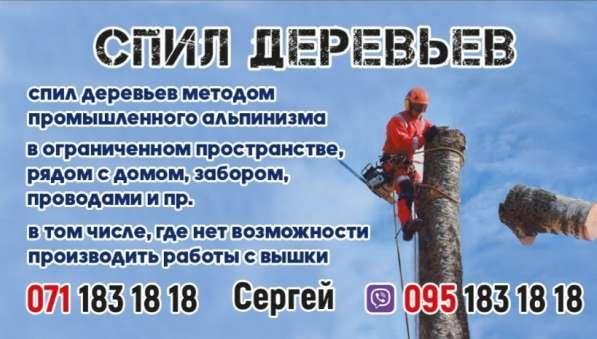 Валка, спил любых деревьев в 