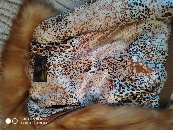 Женская меховая безрукавка, нат. мех (рыжая лиса) в Саратове фото 4