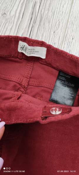 Вельветовые брючки H&M на девочку (брюки, штаны, леггинсы) в 