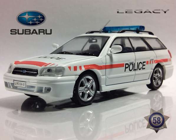 полицейские машины мира №58 SUBARU LEGACY полиция швейцарии