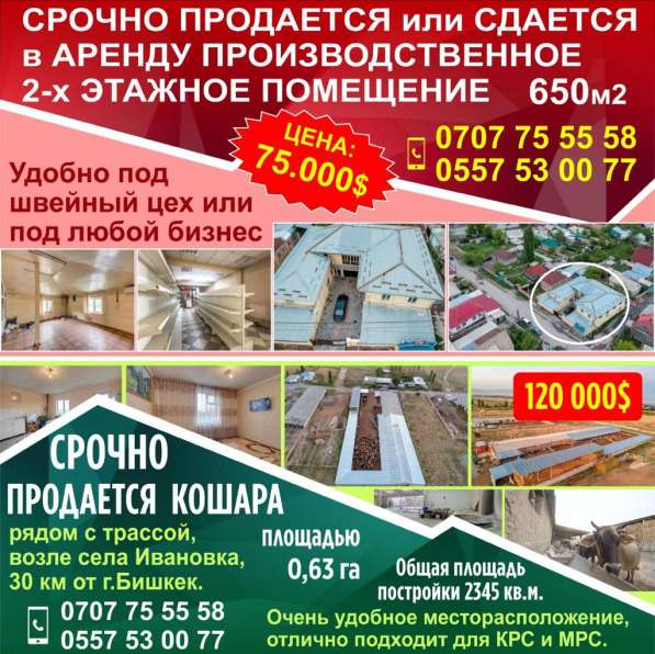 Срочно продаётся Кошара рядом с трассой в 