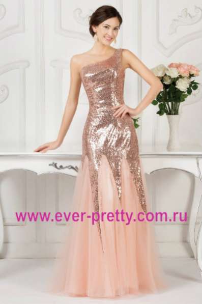 Чёрное платье на одно плечо M/10 "Ever-pretty" Артикул: HE09029BK в Кызыле фото 6