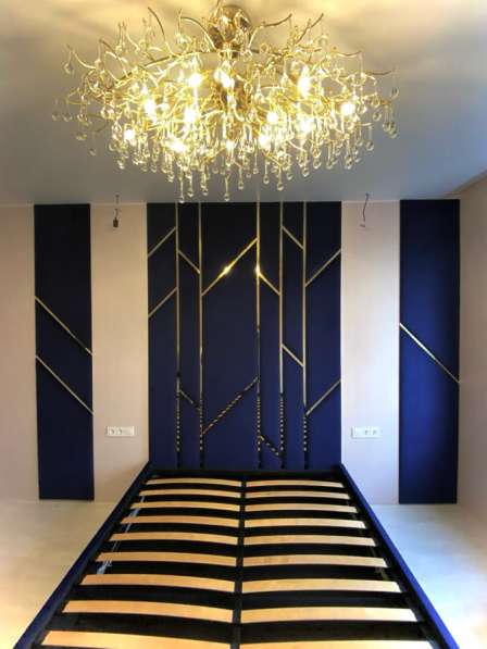 Кровать с мягким изголовьем в Москве