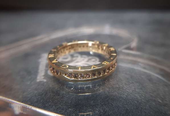 Золотое кольцо дорожка в стиле Булгари в фото 5