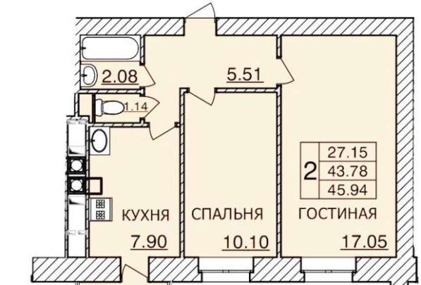 Продам двухкомнатную квартиру в Краснодар.Жилая площадь 63 кв.м.Этаж 8.Дом кирпичный.