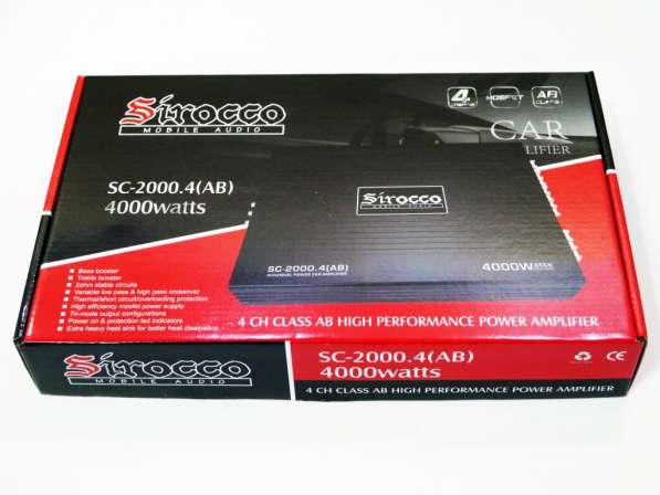 Автомобильный усилитель звука Sirocco SC-2000.4 2000W в 