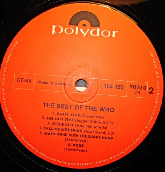 Пластинка виниловая The Who - The Best Of The Who в Санкт-Петербурге фото 3
