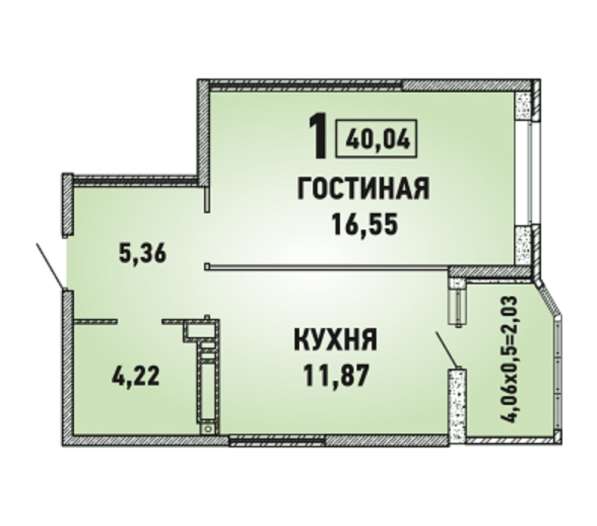 Квартира по акции в мкр. Губернский в Краснодаре фото 5