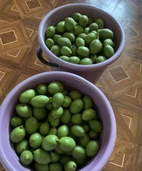 Зеленый грецкий орех ведерко в Анапе