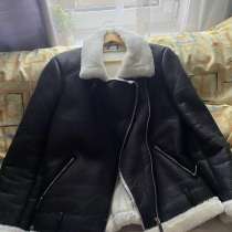 Дубленка женская из экокожи б/у, в Новосибирске