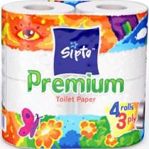 Sipto Premium Трехслойная туалетная бумага, в г.Ташкент