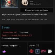 Steam аккаунт(52 lvl, PUBG, dota, cs:go vac), в Омске