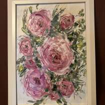 Картина маслом Розы, в Москве