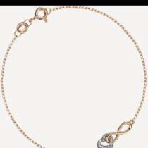 Браслет золотой с фианитами, в Кисловодске