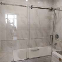 Стеклянные ограждения на ванную, в Москве