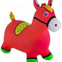 Лошадь-прыгунок со звуком красная KID-HOP, в Москве
