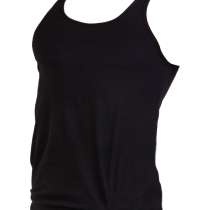 Майка гимнастическая, хлопок, черная, р. 44-48, в Сочи