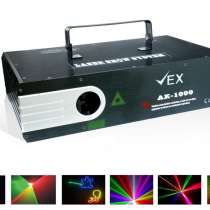 Лазер анимационный. 1W RGB VEX - AK1000, в Краснодаре