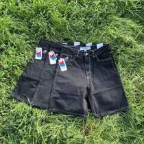 Polar big boy shorts washed black white stitching шорты, в Москве