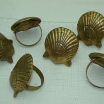 Кольца для салфеток Ракушки 6шт. (R972), в Москве