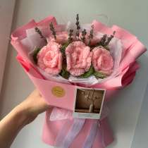 Вязаный букетик ручной работы, в Заполярном