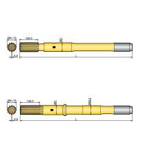 Хвостовик аналог Atlas Copco COP 2560, COP 2560EX, в г.Баку