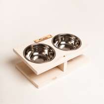Именная подставка с 2мя мисками, в Москве