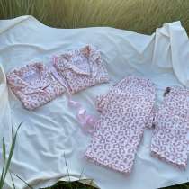 Пижама муслиновая хлопковая, в Москве