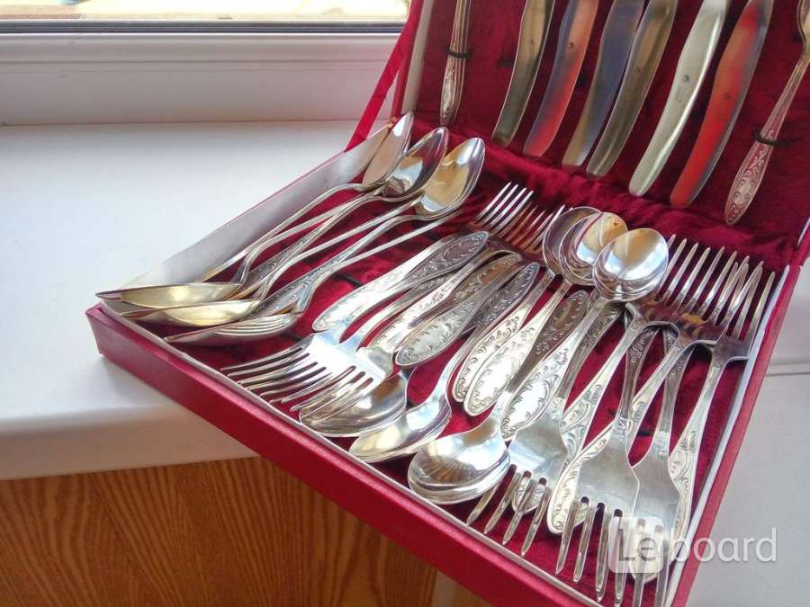 столовый набор мнц мельхиор. мельхиор зиш. мельхиоровый столовый набор. мельхиоровые столовые приборы троянда. мельхиор столовые приборы 6 персон.